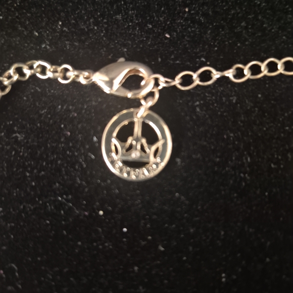 Crown Trifari Pink And Gold Necklace 16" - Picture 3 of 4